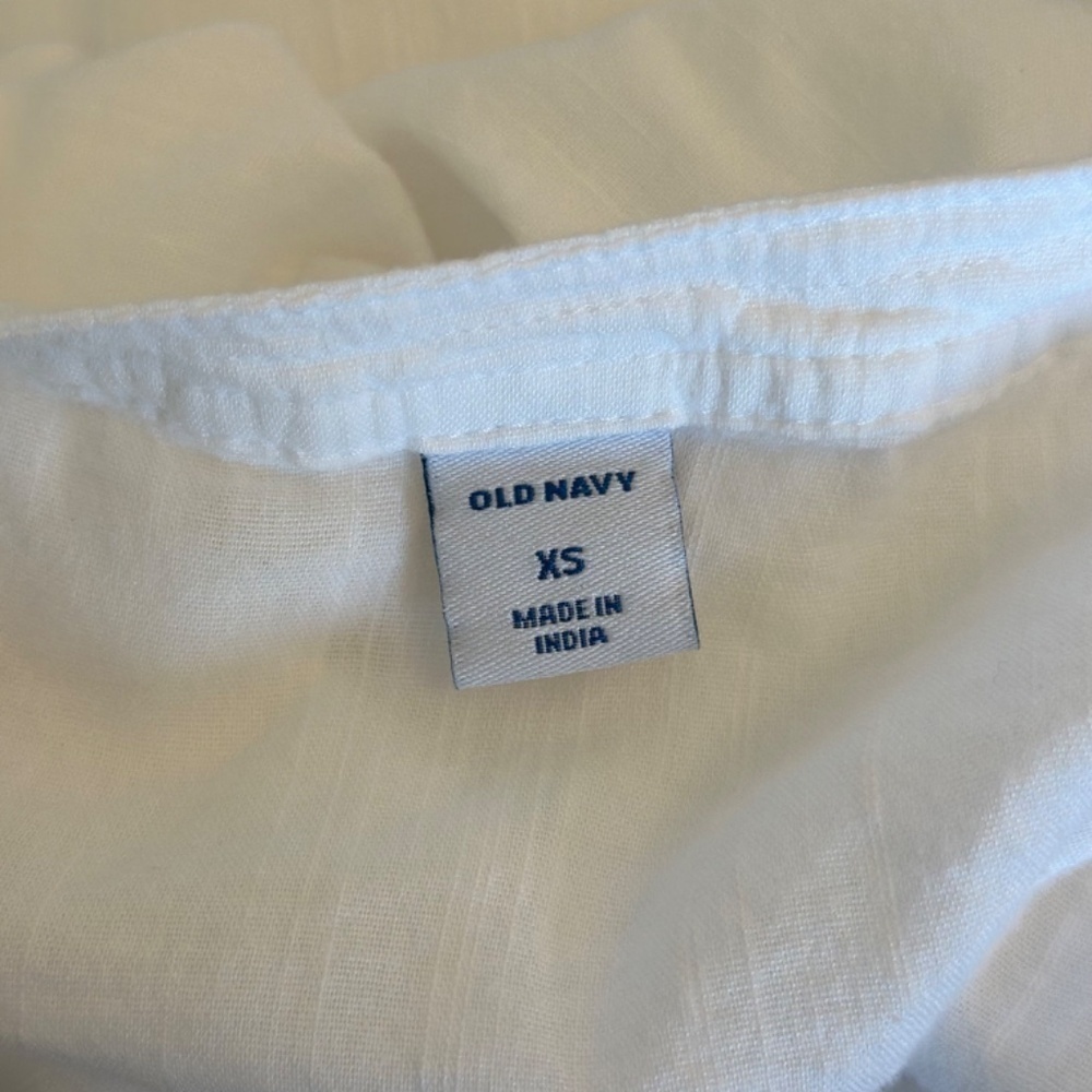 Old Navy Lightweight Popover Women's White Tunic Size XS - Picture 10 of 11